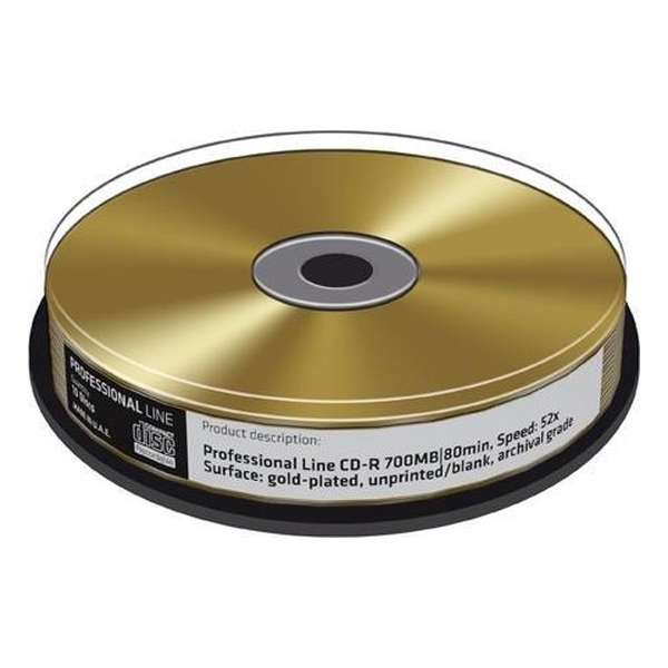 MediaRange CD-R 700 MB Gold 10 stuks