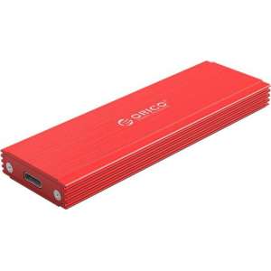 Orico NVMe M.2 SSD behuizing - 10Gbps - Aluminium - Rood
