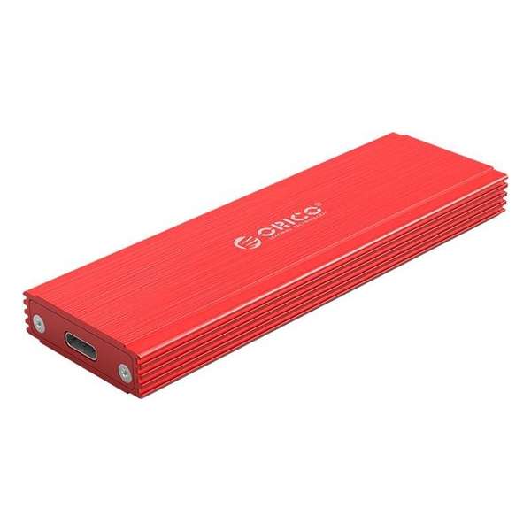 Orico NVMe M.2 SSD behuizing - 10Gbps - Aluminium - Rood Orico NVMe M.2 SSD behuizing - 10Gbps - Aluminium - Rood