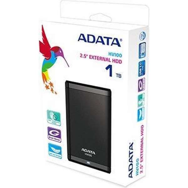 ADATA DashDrive Classic HV100 Externe Harde Schijf 1 TB Zwart