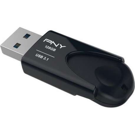 PNY Attache 4 3.1 USB flash drive 128 GB USB Type-A 3.2 Gen 1 (3.1 Gen 1) Zwart
