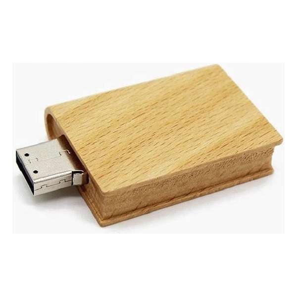 Ulticool USB-stick Boek Hout - 16 GB - Bruin