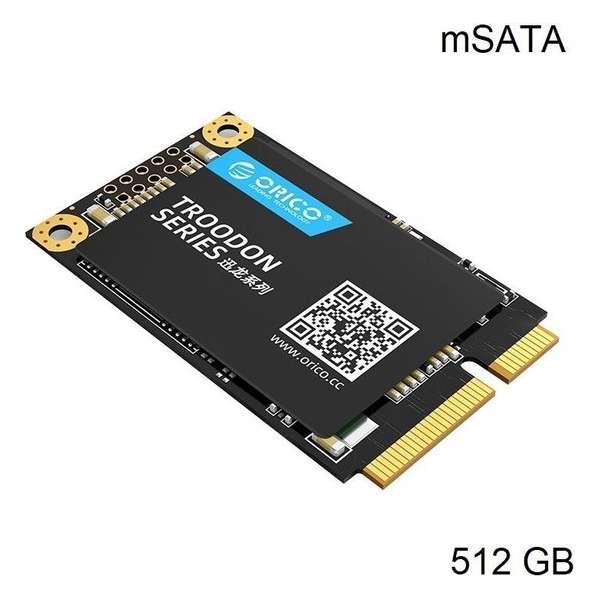 Orico mSATA interne SSD 512GB - Troodon serie - 3D NAND flash - Zwart Orico mSATA interne SSD 512GB - Troodon serie - 3D NAND flash - Zwart