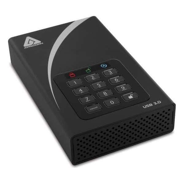 Apricorn ADT-3PL256-6000 6000GB Zwart externe harde schijf