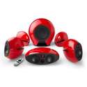 5.1 RMS 400W High-End surround luidsprekersysteem 3 5mm Aux 3x Optisch inclusief IR afstandsbediening Red