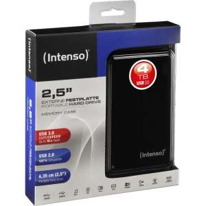 Intenso 2.5", USB Tipo C, 3.0 (3.1 Gen 1) externe harde schijf 4000 GB Zwart