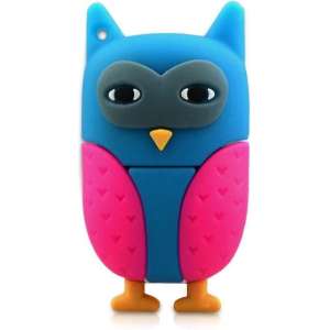 Ulticool USB-stick Uil - 8 GB - Wonen - Roze - Blauw