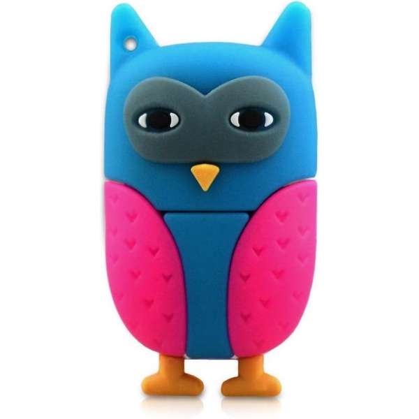Ulticool USB-stick Uil - 8 GB - Wonen - Roze - Blauw