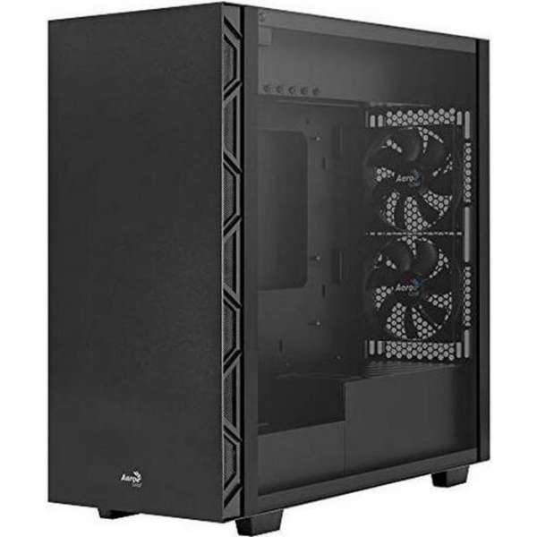 Micro ATX/ Mini ITX / ATX Midtower Behuizing Aerocool Flo BK USB 3.2 Zwart