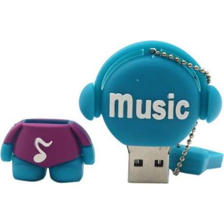 Muziek poppetje DJ usb stick 8GB