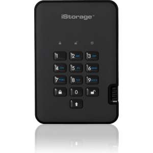 iStorage diskAshur 2 externe harde schijf 3000 GB Zwart