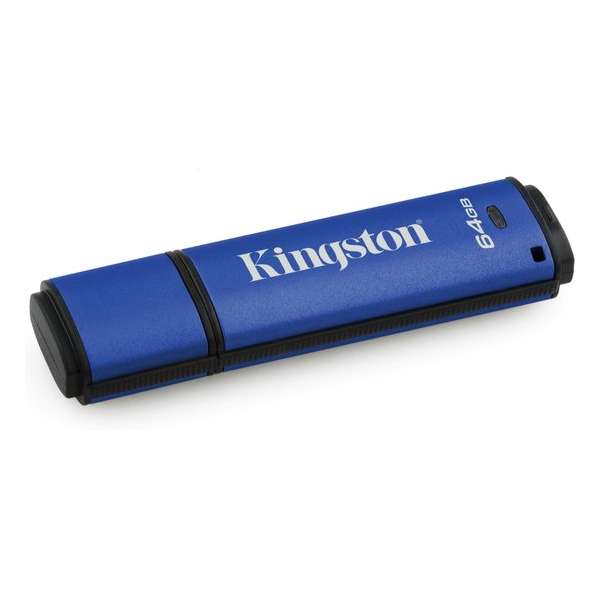 64GB USB 3.0 DTVP30 256bit AES Encrypted FIPS 197