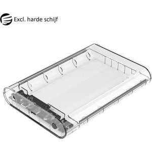 Orico HDD behuizing voor 3,5'' SATA HDD - USB3.0 (USB-C) / transparant