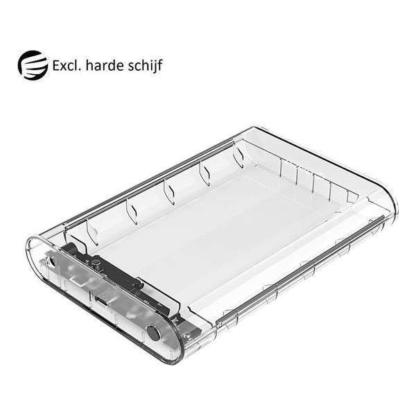 Orico HDD behuizing voor 3,5'' SATA HDD - USB3.0 (USB-C) / transparant Orico HDD behuizing voor 3,5'' SATA HDD - USB3.0 (USB-C) / transparant