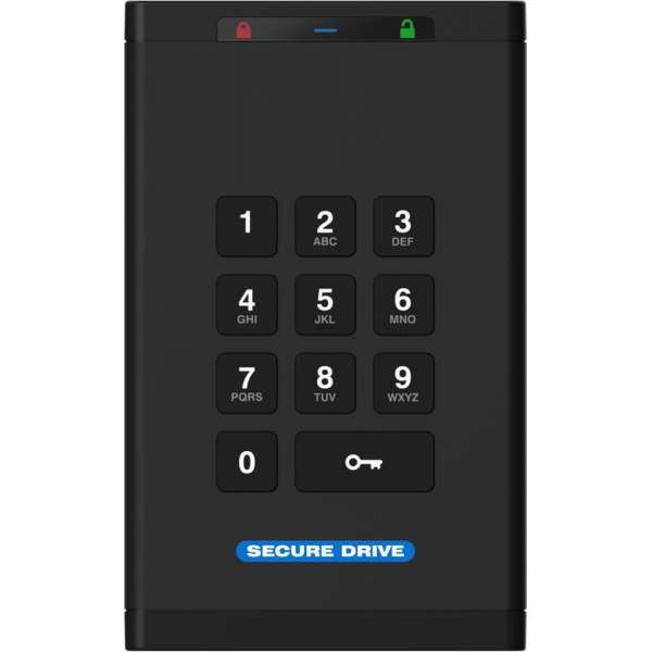 SecureDrive KP 500 GB HDD met PIN code authenticatie - FIPS 140-2 Level 3 validated