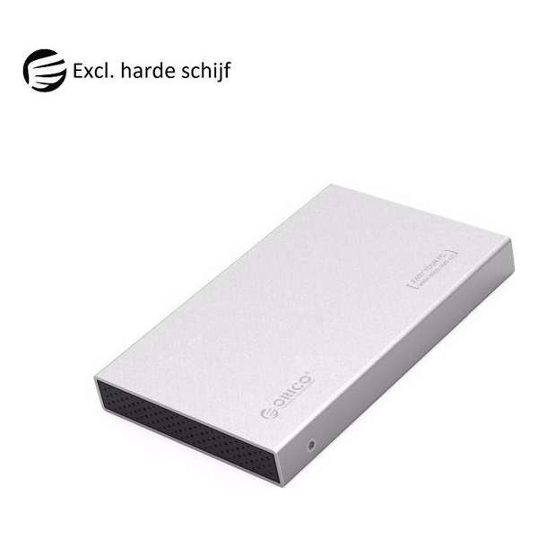 Orico HDD behuizing voor 2,5'' SATA HDD/SSD - USB3.0 / aluminium / grijs Orico HDD behuizing voor 2,5'' SATA HDD/SSD - USB3.0 / aluminium / grijs