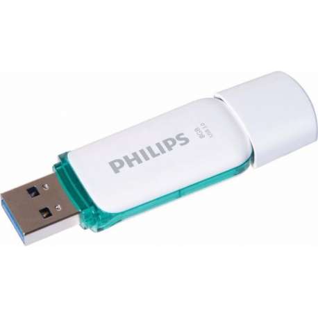 Philips FM08FD75B USB flash drive 8 GB USB Type-A 3.2 Gen 1 (3.1 Gen 1) Turkoois, Wit