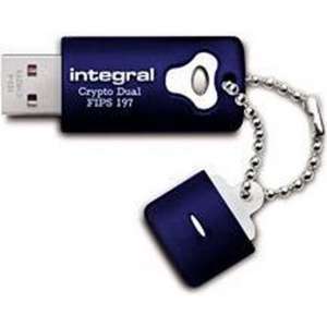 Integral 8GB Crypto Dual FIPS 197 USB flash drive USB Type-A 2.0 Blauw