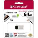 Transcend OTG JetFlash 880S - USB-stick - 64 GB