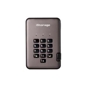 iStorage diskAshur PRO2 externe harde schijf 1000 GB Zwart, Grafiet