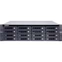 16-bay rackmount NAS AMD RX-421ND 64GB DDR4 2xM.2 2280/2260 SATA slots 4xGbE LAN