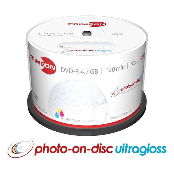 Primeon 2761207 lege dvd 4,7 GB DVD-R 50 stuk(s)