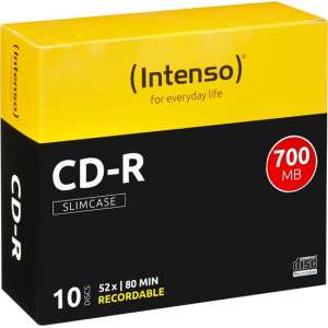 Intenso CD-R 700Mb 52x slimcase (10)