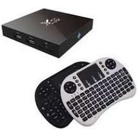X96 Android Media TV Box Ultra HD 4K S905X Kodi 17.1 Android 6.0 - 2GB 16GB + GRATIS Rii i8 Wit draadloos toetsenbord