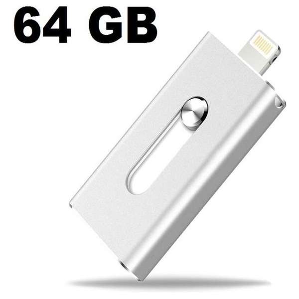 Flashdrive Zilver - USB-stick - 64 GB Flashdrive Zilver - USB-stick - 64 GB