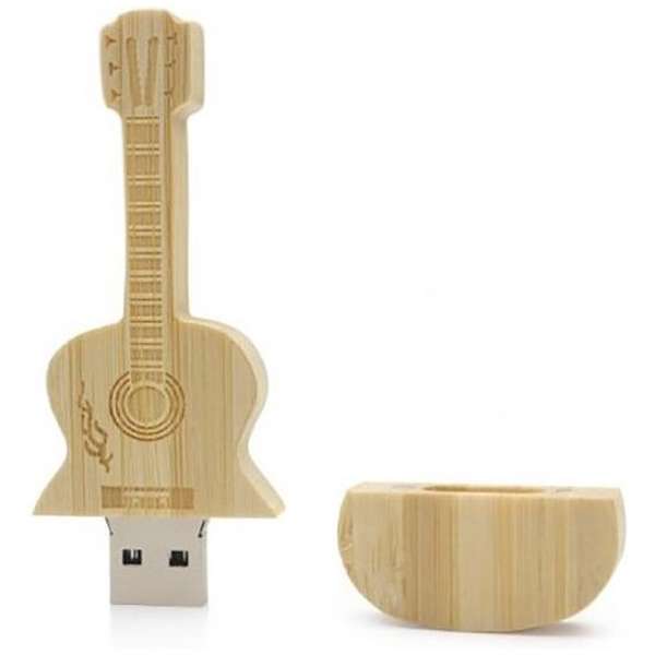 Hout gitaar usb stick 8gb
