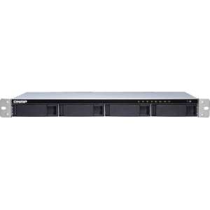 4-Bay quad-core 1.7 GHz short-depth rackmount NAS with 100W power supply 2GB DDR3 SODIMM RAM