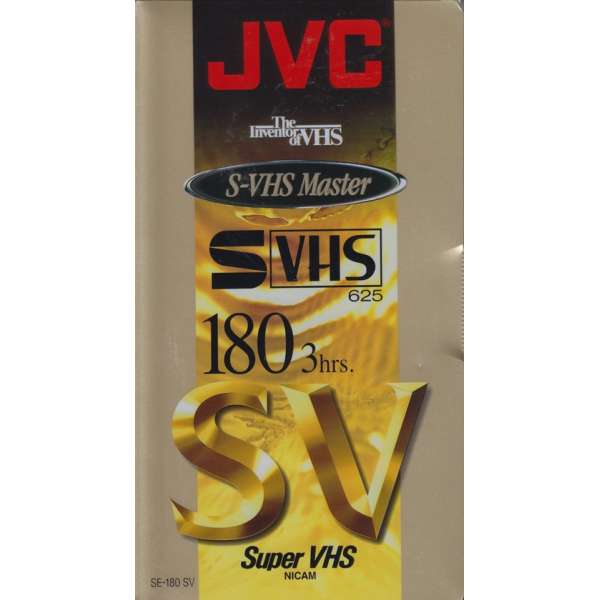 3 onbespeelde VHS banden 180 min