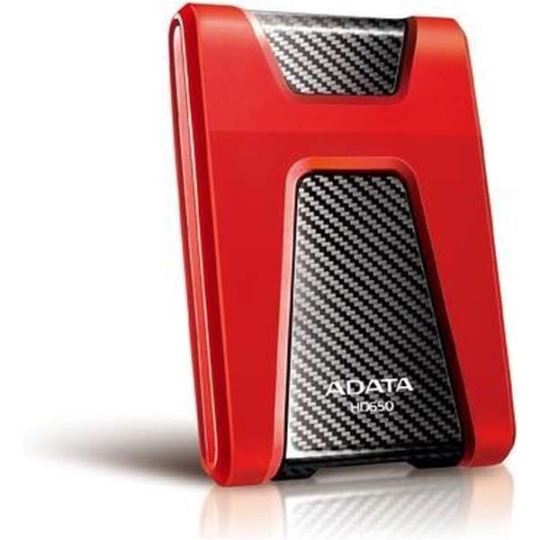 ADATA DashDrive Durable HD650 Externe Harde Schijf 1 TB Rood