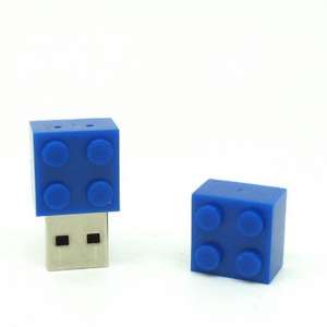 USB stick 8 GB - Bouwsteen blokje - blauw