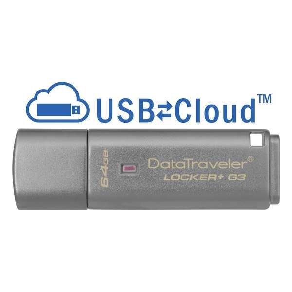 Kingston Locker+ G3 - USB-stick - 64 GB
