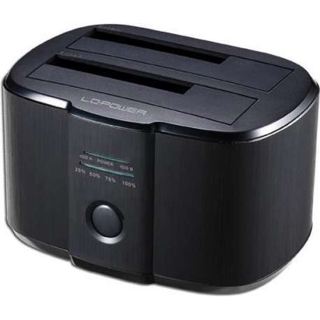 LC-Power LC-DOCK-U3-II basisstation voor opslagstations USB 3.0 (3.1 Gen 1) Type-B Zwart