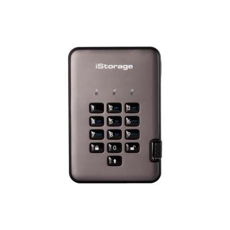 iStorage diskAshur PRO2 externe harde schijf 2000 GB Zwart, Grafiet