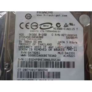 HP Printer hard drive Hitachi Travelstar 5K500.B 160GB CK837-67034