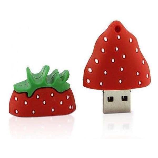 Aardbei usb stick 8gb -1 jaar garantie – A graden klasse chip Aardbei usb stick 8gb -1 jaar garantie – A graden klasse chip