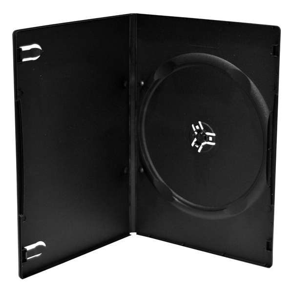 DVD doosje MediaRange 100pcs Single Slim zwart bulk