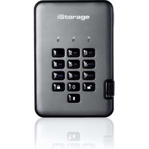 iStorage diskAshur PRO2 externe harde schijf 5000 GB Zwart, Grafiet