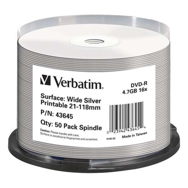 Verbatim DVD-R AZO 4.7GB 16X WIDE PRINTABLE - Rohling