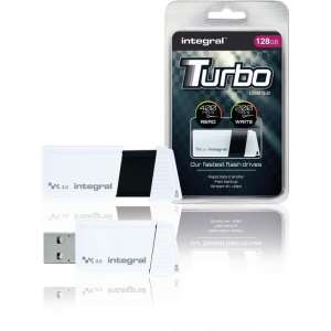 Integral INFD128GBTURBWH3.0 USB flash drive 128 GB USB Type-A 3.2 Gen 1 (3.1 Gen 1) Wit