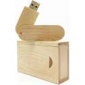 Hout twister usb stick in hout doos 32GB