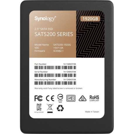 Synology 1920GB 2.5inch SATA SSD SAT5200-1920G