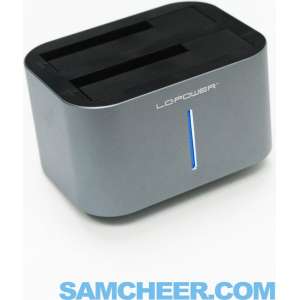 LC-Power LC-DOCK-U3-IV basisstation voor opslagstations USB 3.2 Gen 1 (3.1 Gen 1) Type-B Antraciet, Zwart