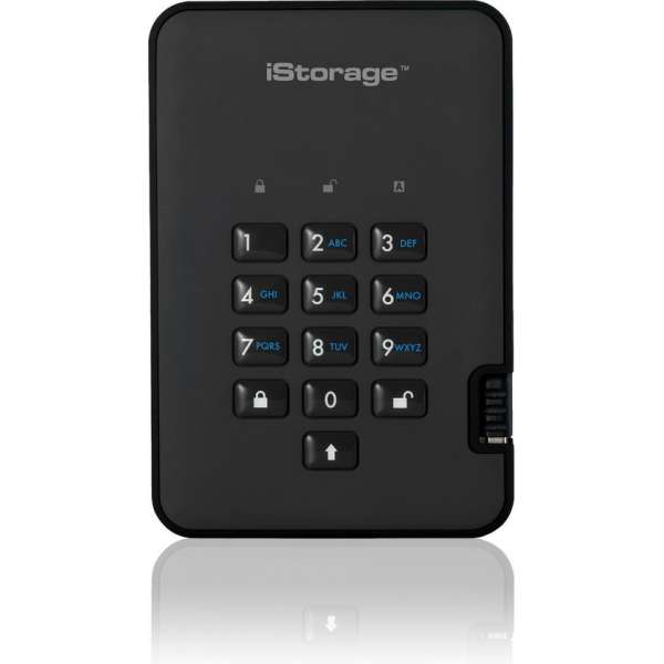 iStorage diskAshur 2 externe harde schijf 4000 GB Zwart