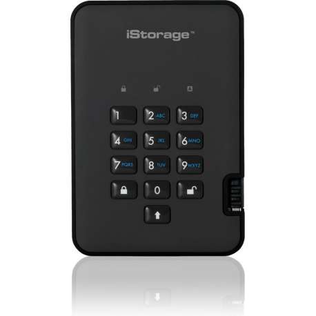 iStorage diskAshur 2 externe harde schijf 4000 GB Zwart