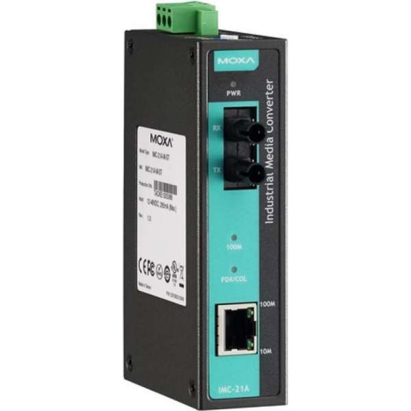 MOXA media converter 10/100MTX 1 IMC-21A-M-SC