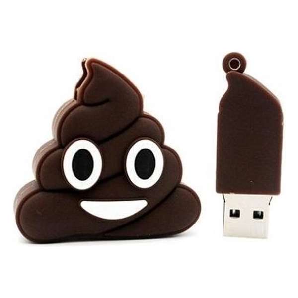 Emoji poop usb stick 8GB -1 jaar garantie – A graden klasse chip